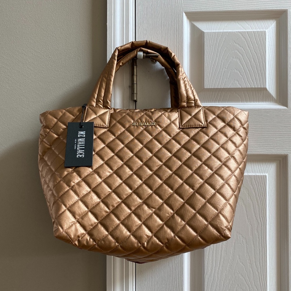 MZ Wallace Small Metro Tote Deluxe - Metallic Copper